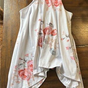 Floral Halter Top with Pink Roses